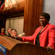 Gwen Ifill was roasted at the National Press Club in 2014.
Neshan Naltchayan